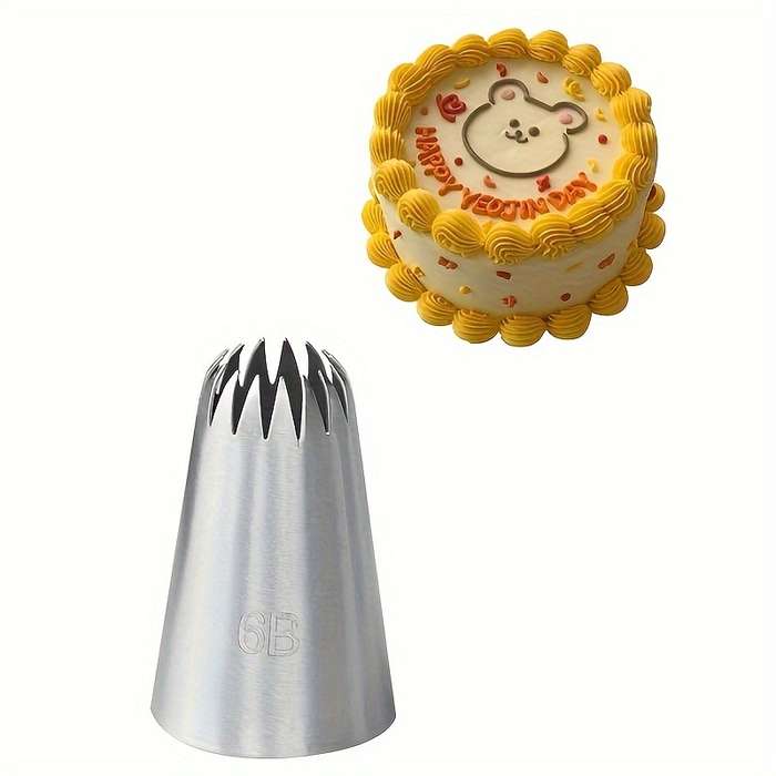 1pc Premium Stainless Steel 6B Piping Tips