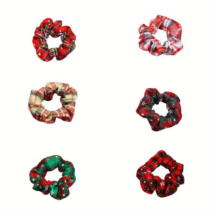 Christmas Charm Hair Scrunchies Set