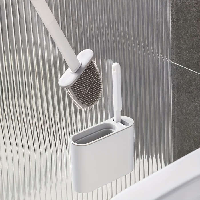 Wall-Mounted Toilet Brush Set