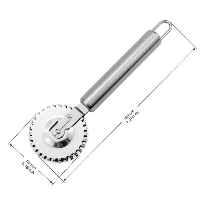 Versatile Stainless Steel Pastry Roller Cutter