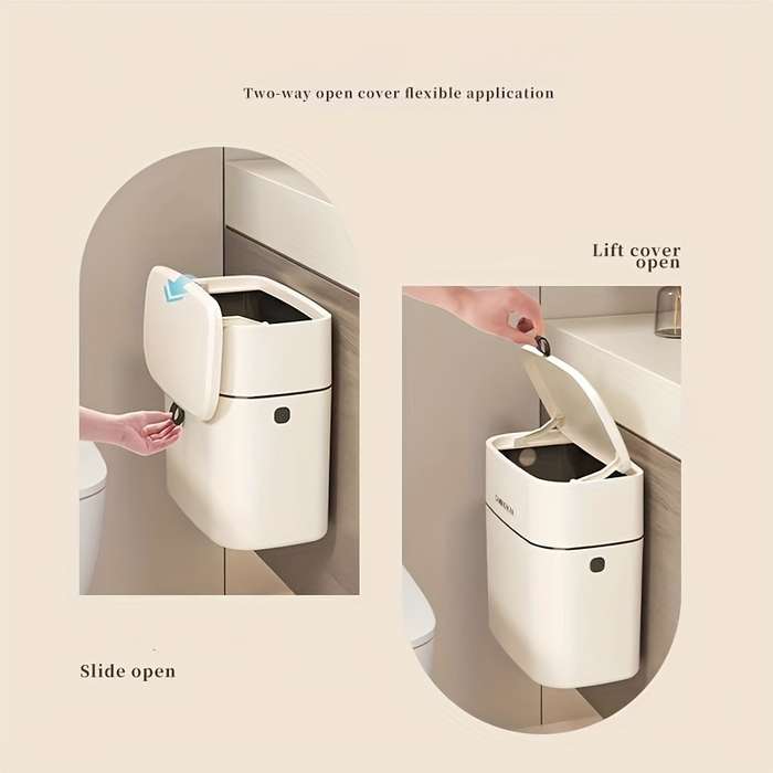 1pc Wall Mounted Trash Can
