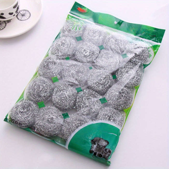A Pack Of 10 Stainless Steel Wire Ballscopper Wire Cleaning Brush