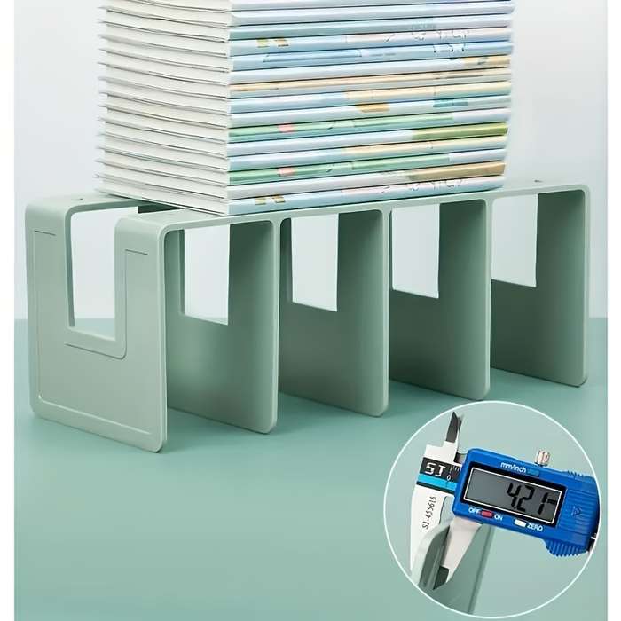 Green Plastic Bookshelf with DIY Panda Design