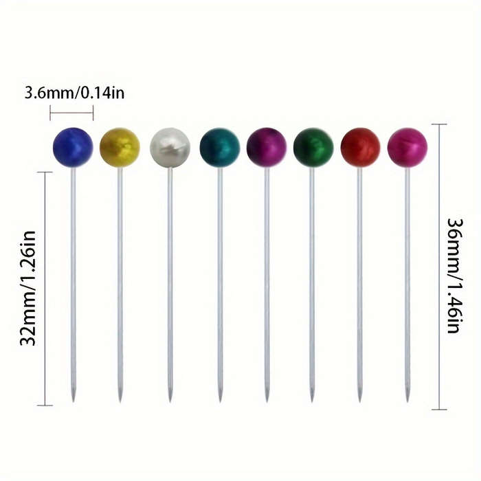 100pcs Pearlized Head Pins