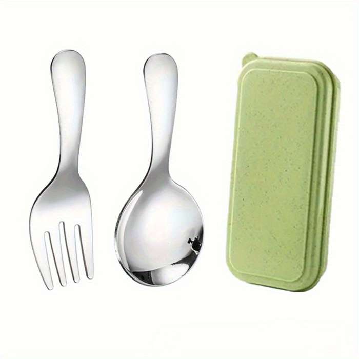 Polished Stainless Steel Camping Cutlery Set