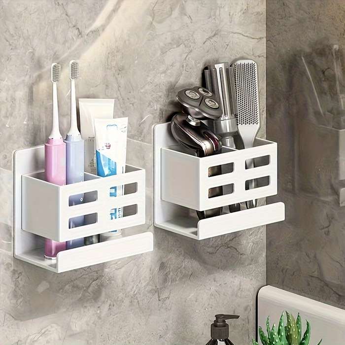 Versatile Wall-Mounted Bathroom Organizer