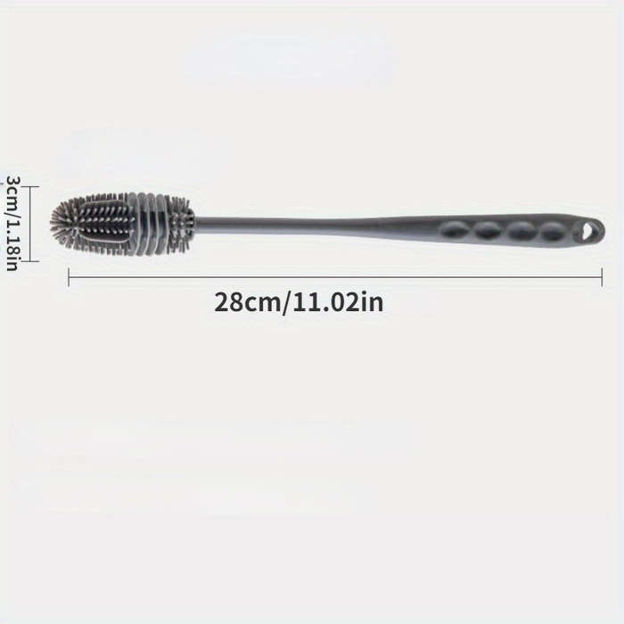 1pc FlexiClean Silicone Long Handle Bottle Brush