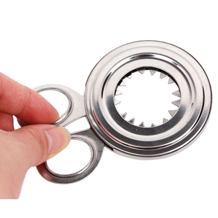 1pc Stainless Steel Boiled Egg Topper Cutter