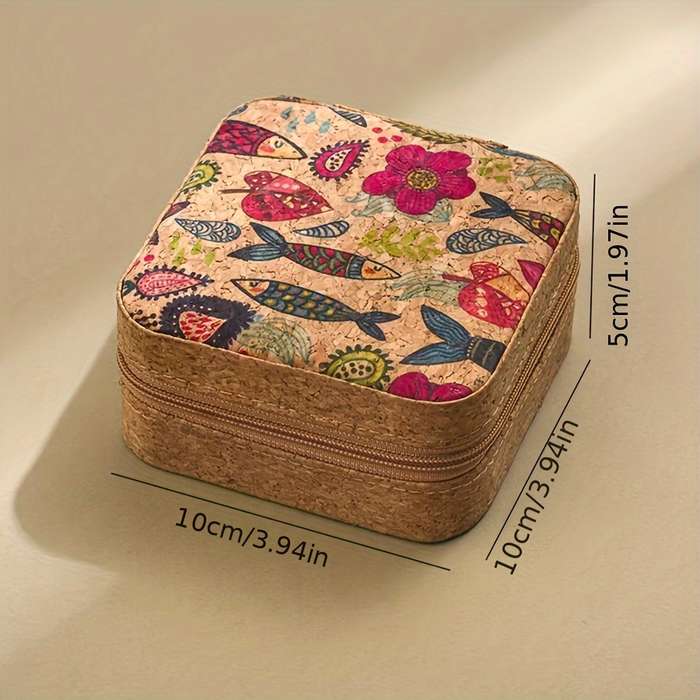 Vintage Floral Mini Jewelry Box
