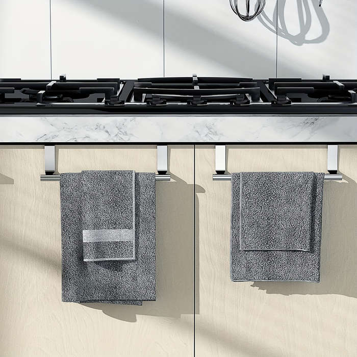 Easy-Install Stainless Steel Towel Rack
