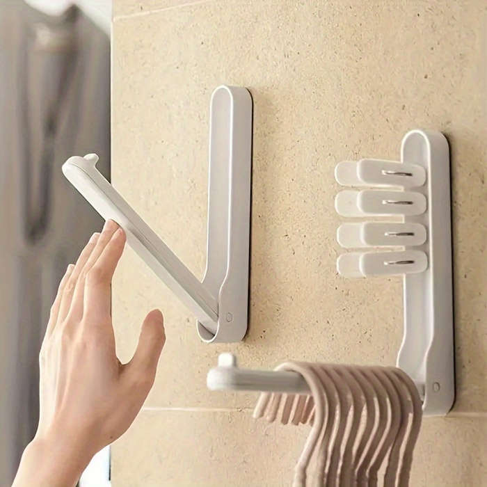 1pc Fashion Style Wall-Mounted Foldable Hanger Organizer