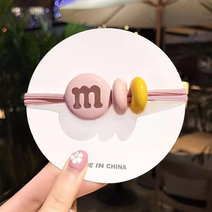 Chic Chocolate Bean Hair Ties Set