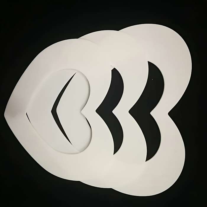 1PC PE Material Heart Shaped Cake Mold