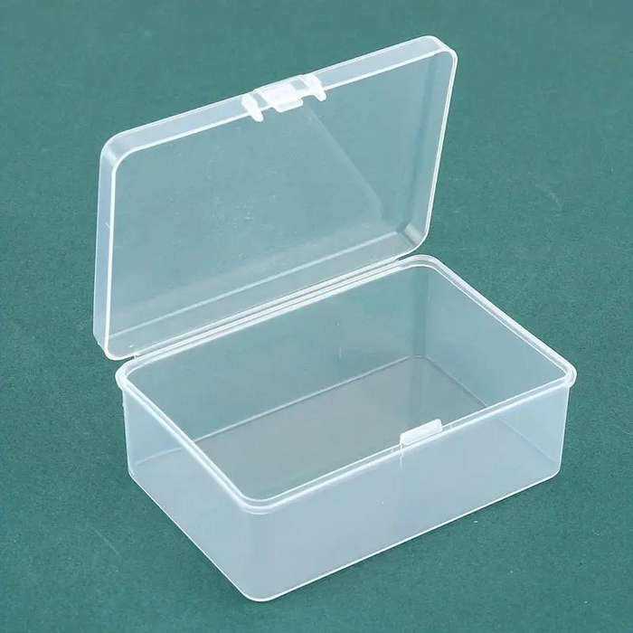 1pc Multi-Purpose Clear Storage Box With Lid