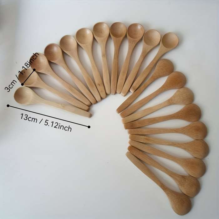 Bamboo Long Handle Spoon Set