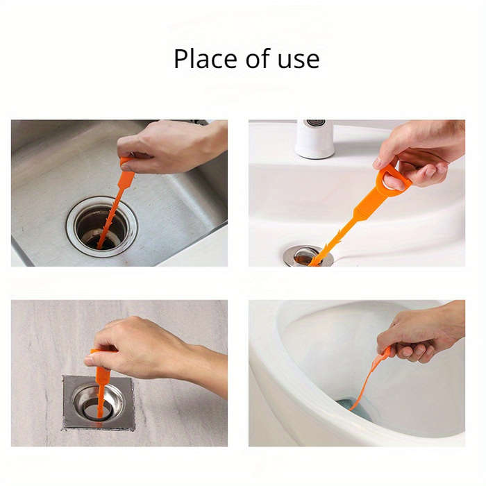 Easy-Clean Drain Clog Remover Tool