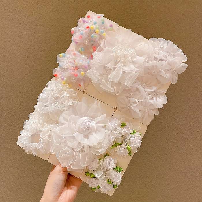 Honey Girl Floral Hair Ties for Girls