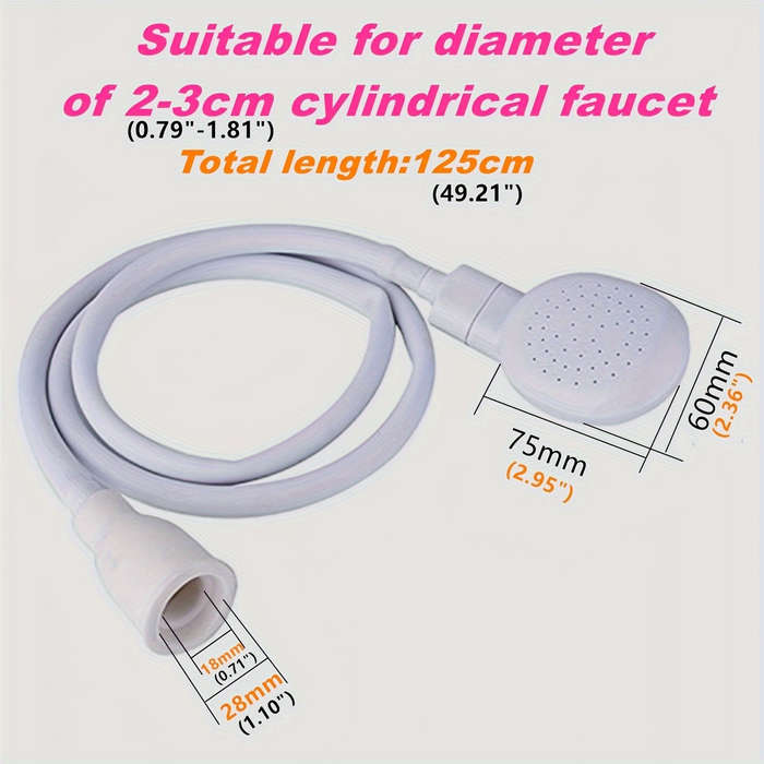 1pc PVC Universal Faucet Sprayer Attachment