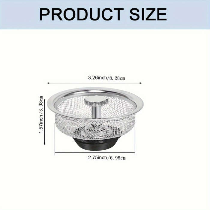 1pc Stainless Steel Kitchen Sink Filter