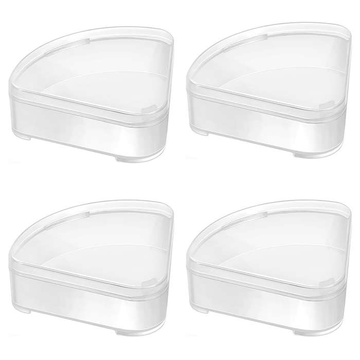 1pc Transparent Triangle Empty Storage Box