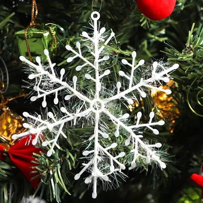 3pcs Christmas Snowflake Hanging Ornaments