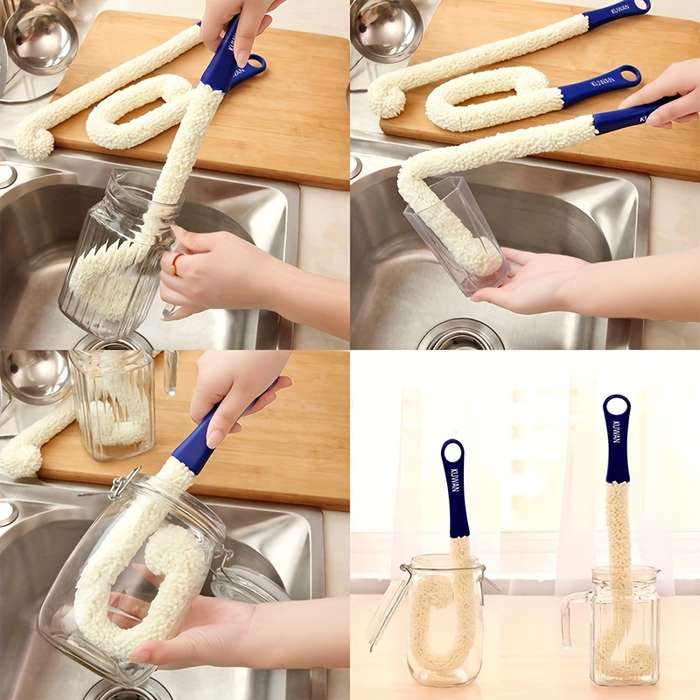 1pc Bendable Wine Decanter Brush
