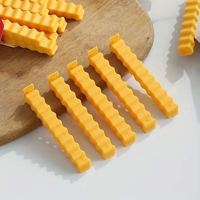 2pcs Cute French Fries Sealing Clip Storage Box