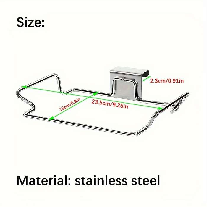 1pc Stainless Steel Bag Holder Organizer