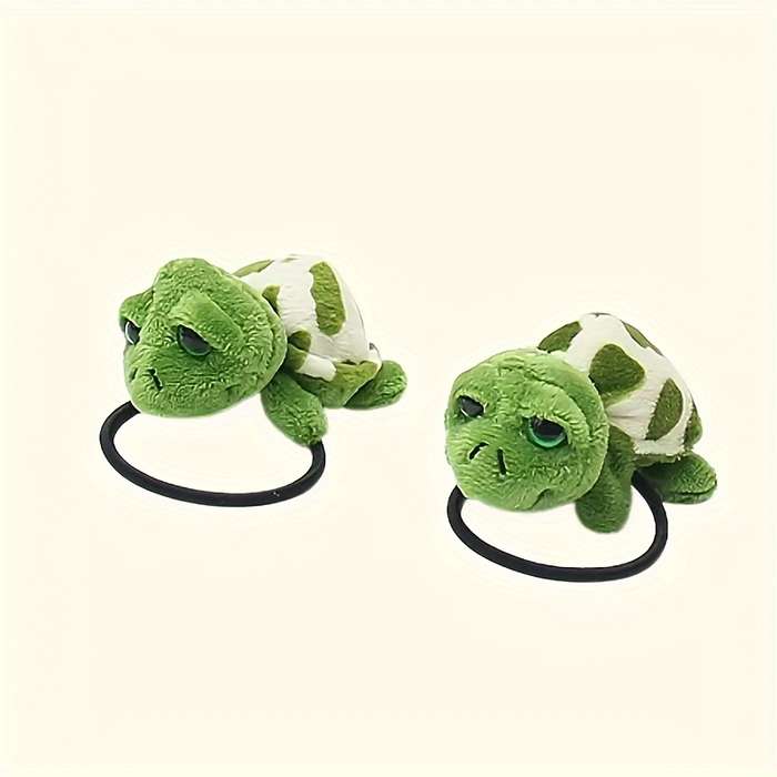 Cute Animal Plush Turtle Hair Ties