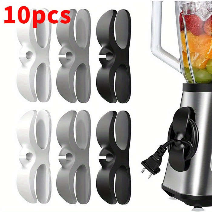 10-Pack Plastic Cord Organizer Clips