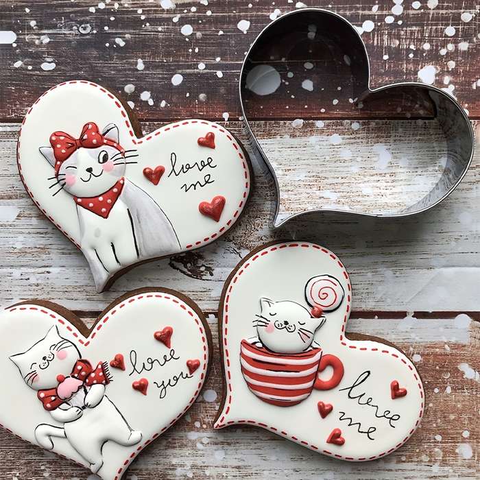 Heart-shaped Stainless Steel Cookie Cutter