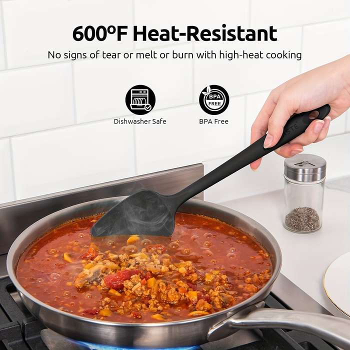 4pcs Heat Resistant Silicone Spatula Set