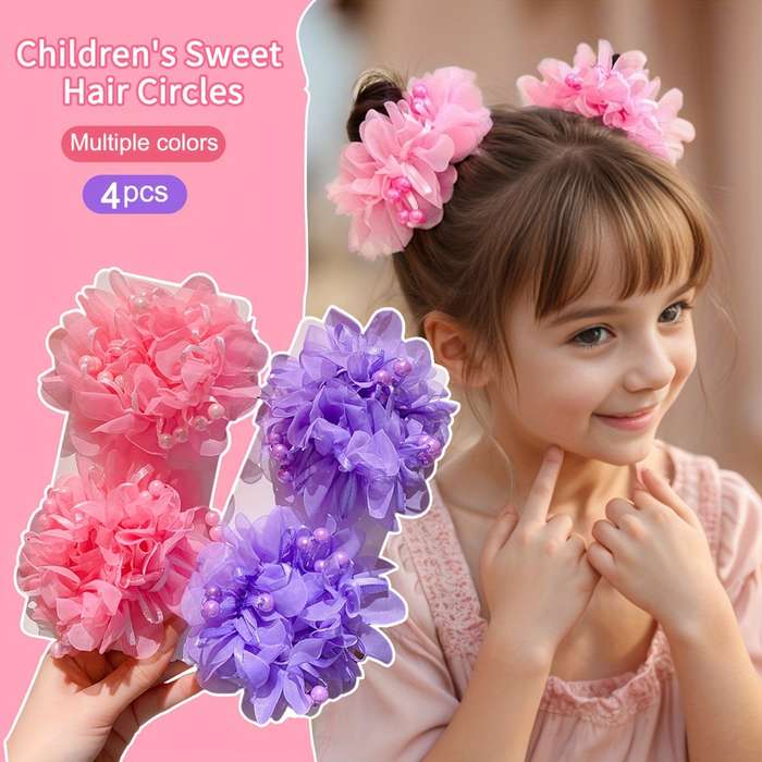 Sweet Floral Hair Ties