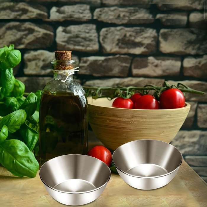 1pcs Stainless Steel Seasoning Dishes