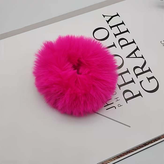 Minimalist Style Solid Color Hair Tie