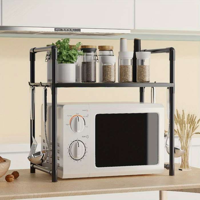 Sturdy Metal Kitchen Microwave Stand