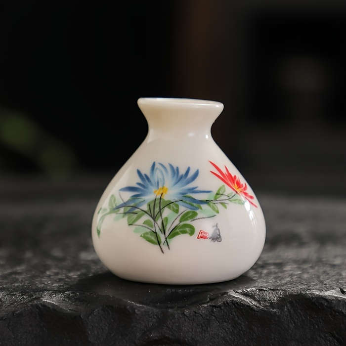 Chic Mini Ceramic Vase for Hydroponics
