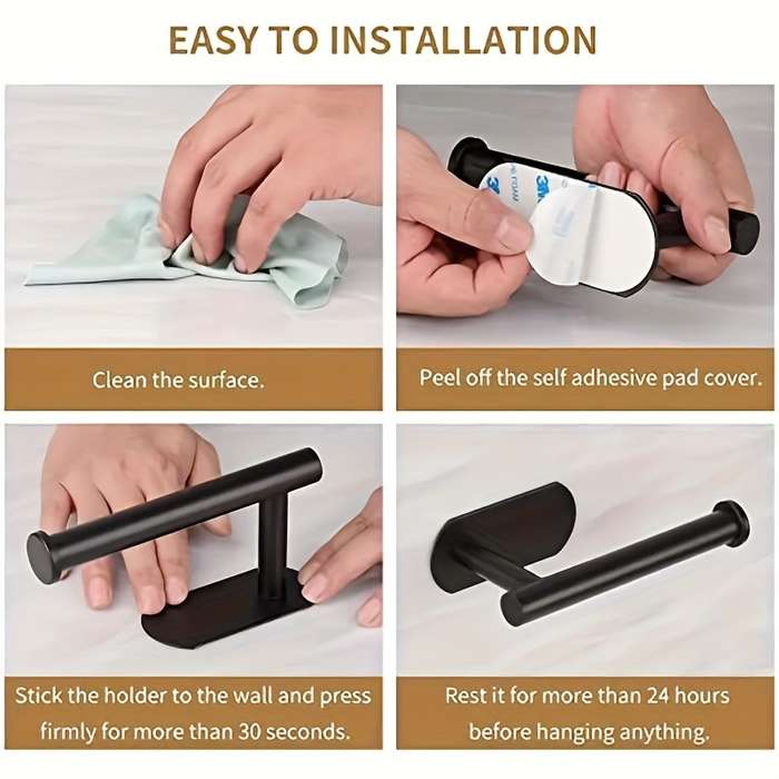 Self-Adhesive Toilet Paper Holder