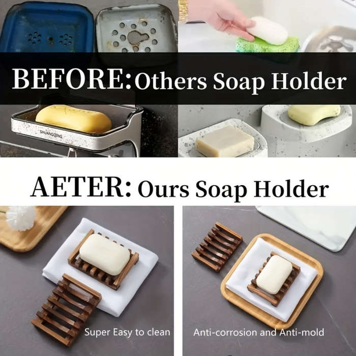 Elegant Wooden Soap Dish