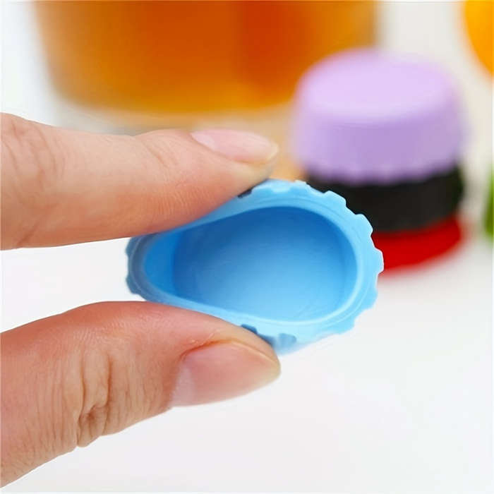 6-Pack Silicone Reusable Bottle Caps