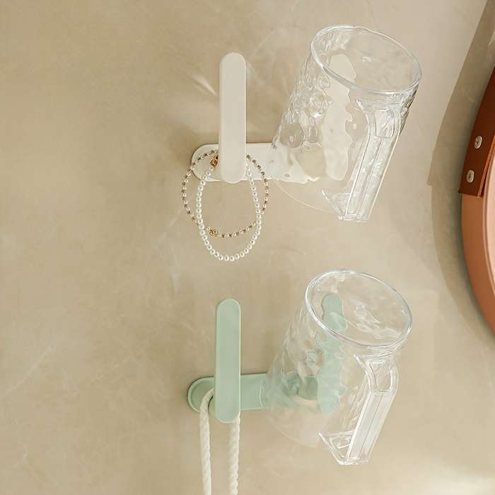 1pc  Wall Mounted Plastic Hanging Shelf