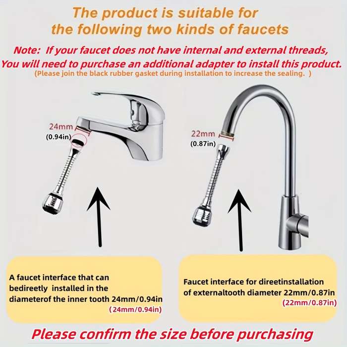 1pcs 360 RV Home Kitchen Faucet Aerator