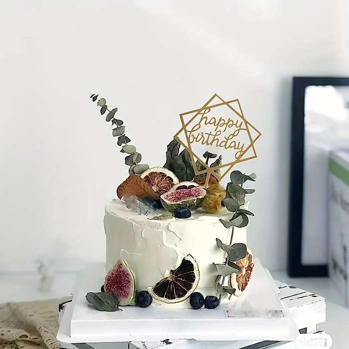5pcs Large Birthday Cake Decoration Supplies