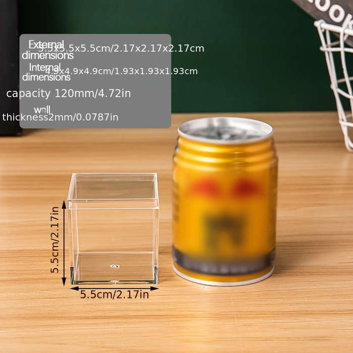 1 Set Contemporary Acrylic Storage Boxes with Lids