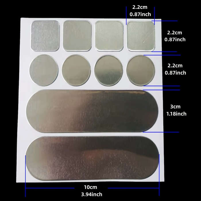 5pcs Sheets Pot/Bucket Crack Repair Stainless Steel Patches Stickers Pratical Pot Repair Tape Kit Wa