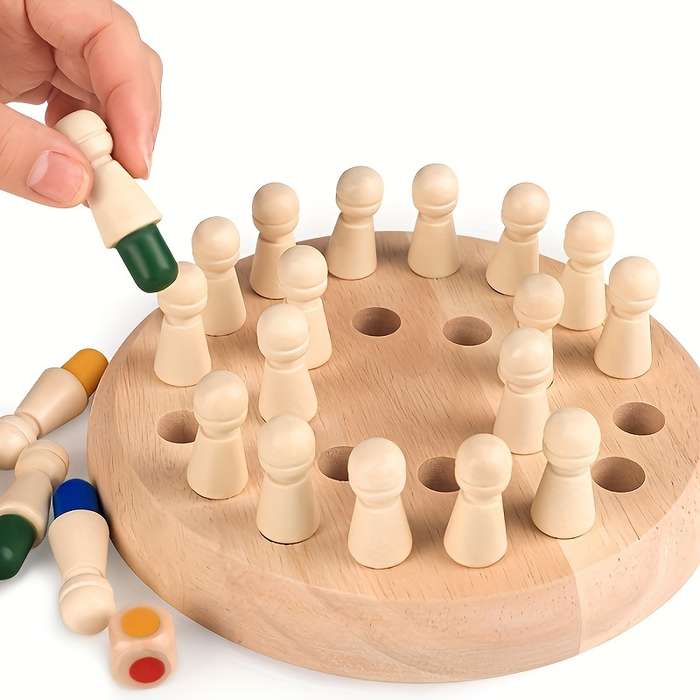 Wooden Memory Match Game