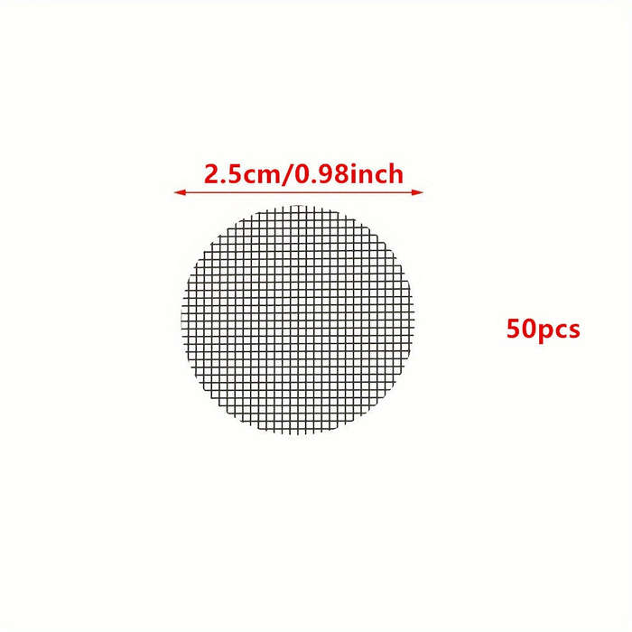 50pcs Round Mesh Drainage Screens