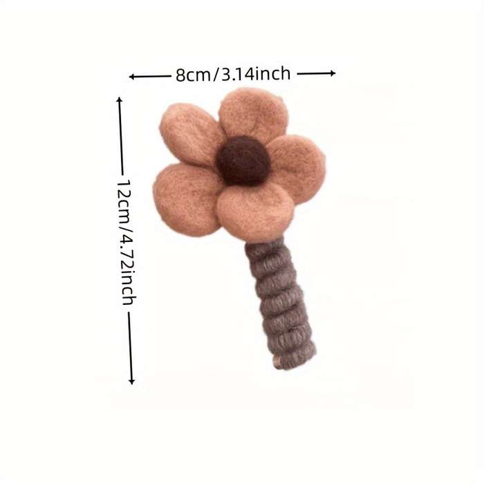 Chic Floral Spiral Hair Tie - Soft Plush