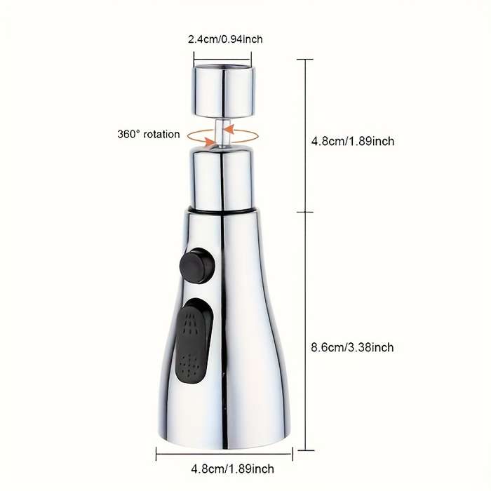 1 Set Upgraded 360 Degree Rotation Universal Kitchen Faucet Head