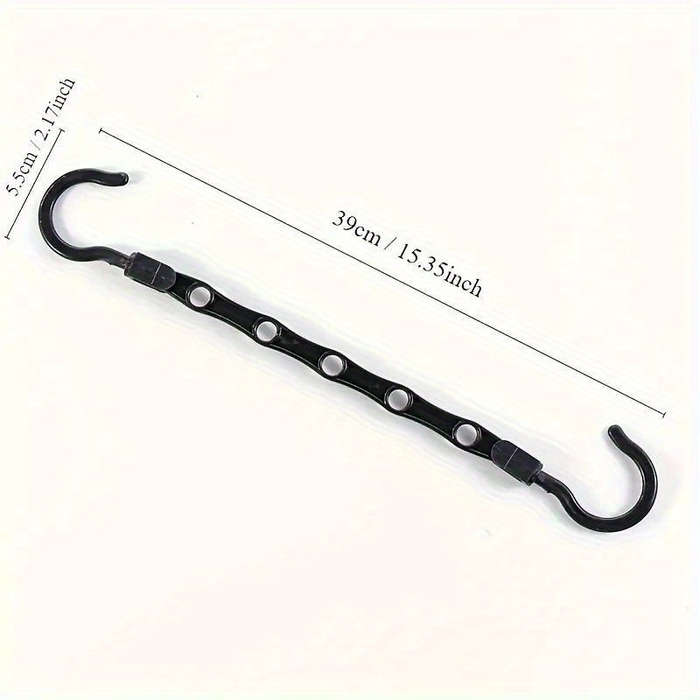1pcs Space Saving Hangers Black Plastic Clothes Hangers
